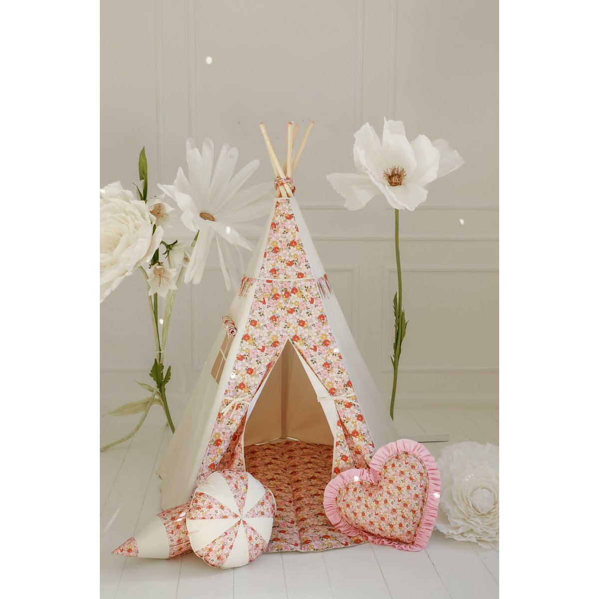Kinder-Tipi-Zelt „Frühlingsgarten“