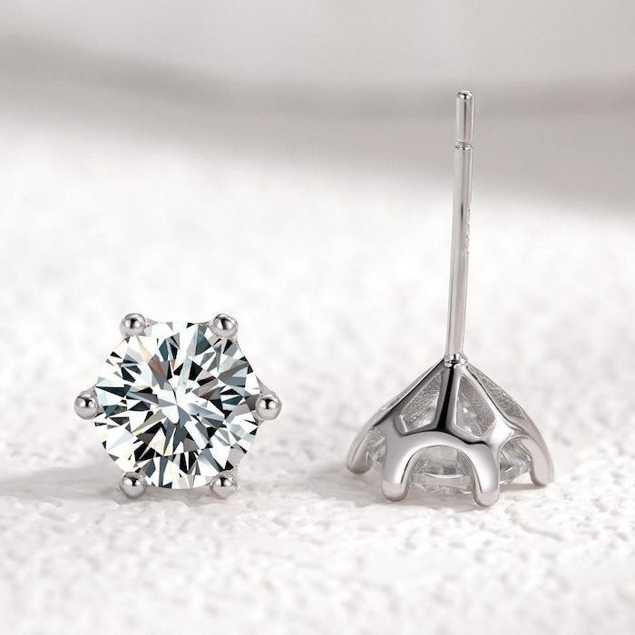 Ohrstecker „Éclat“ – Moissanit & 925 Sterling Silber von LanLivia
