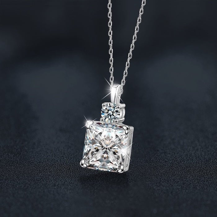 Halskette „Éclat“ – Moissanit 1,5 ct & 925 Sterling Silber von LanLivia