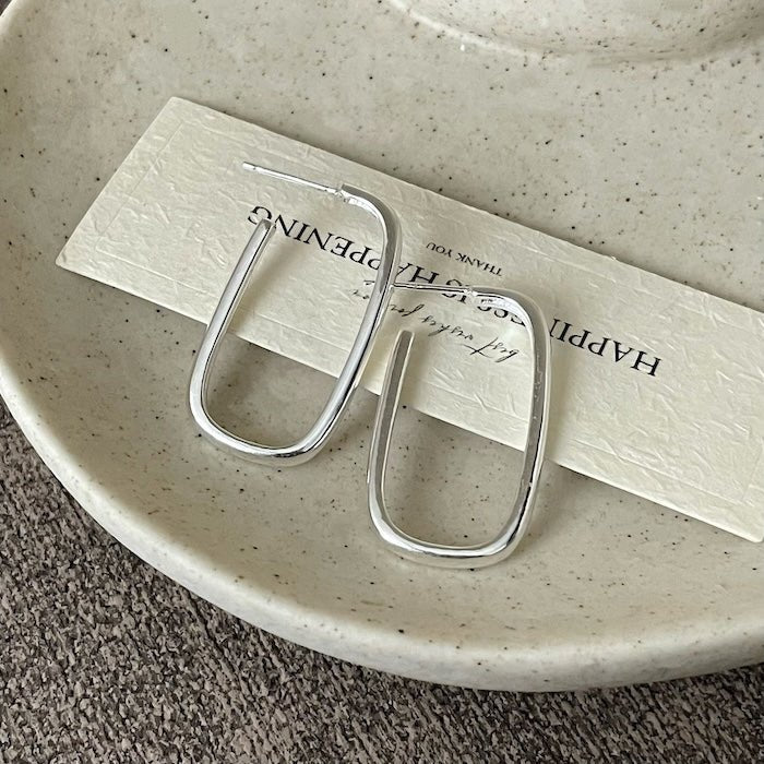 Creolen „Linea“ – 925 Sterling Silber von LanLivia