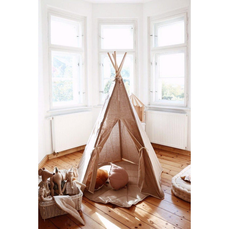 Tipi-Spielzelt „Natural Linen“ aus Leinen