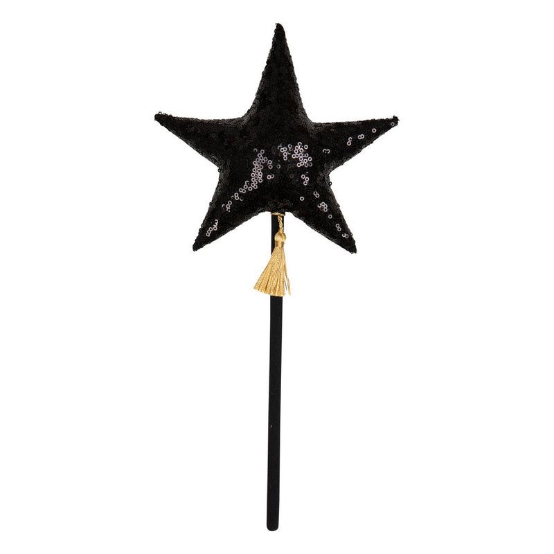 Verkleidungsset „Black Magic“ mit Krone und Zauberstab