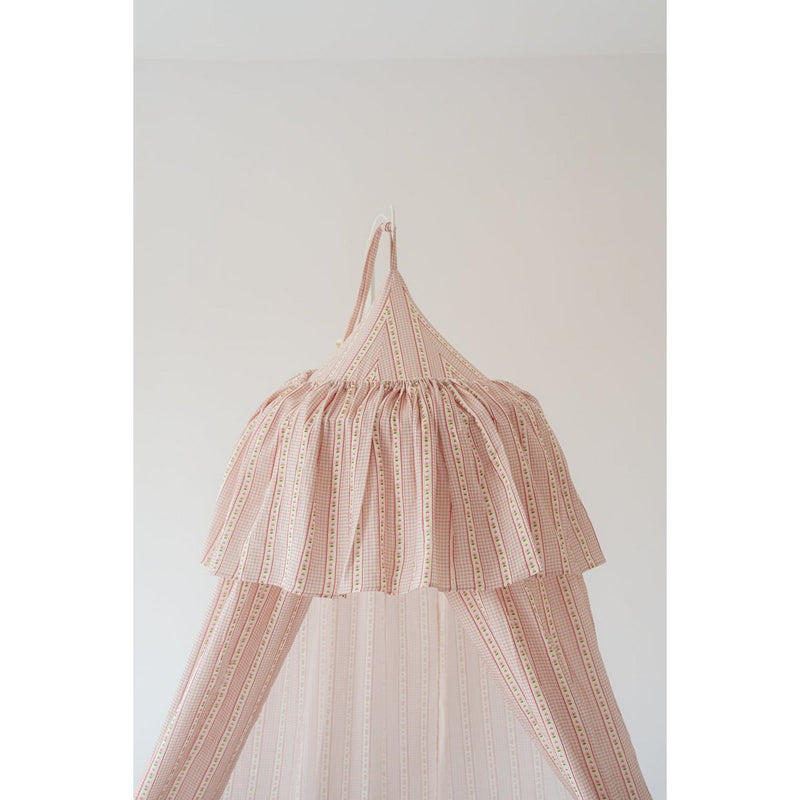 Musselin-Baldachin mit Rüschen „Vintage-Stil“