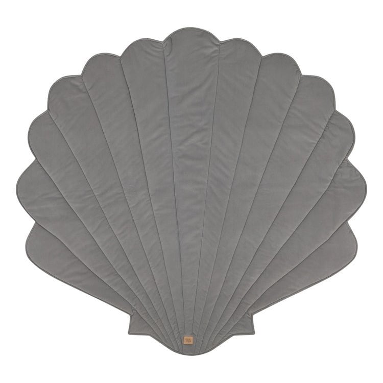 Samtmatte „Shell“ – Taubengrau, 115 × 110 cm