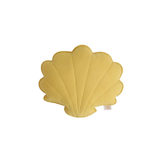 Moi Mili Leinen-Muschelkissen „Honey Shell“ – Produktfoto 2