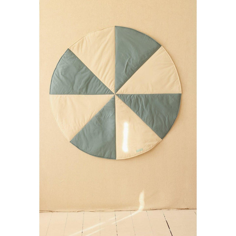 Runde Patchwork-Matte „Blue Candy“