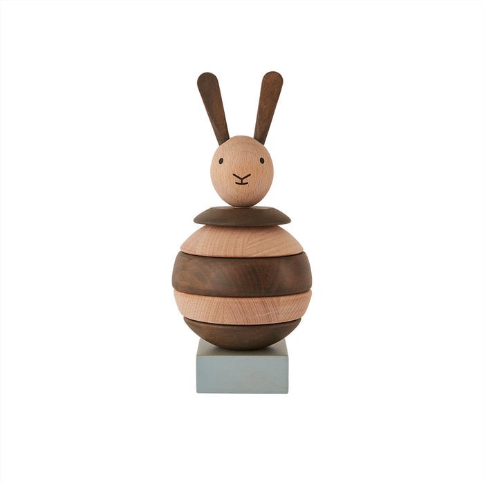 Stapelkaninchen aus Holz – Ø9 × H20,5 cm von OYOY MINI