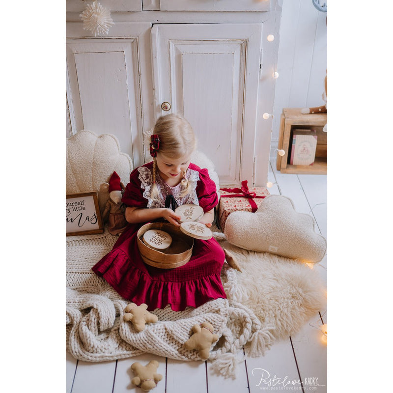 Bouclé-Wolkenkissen „White Teddy“