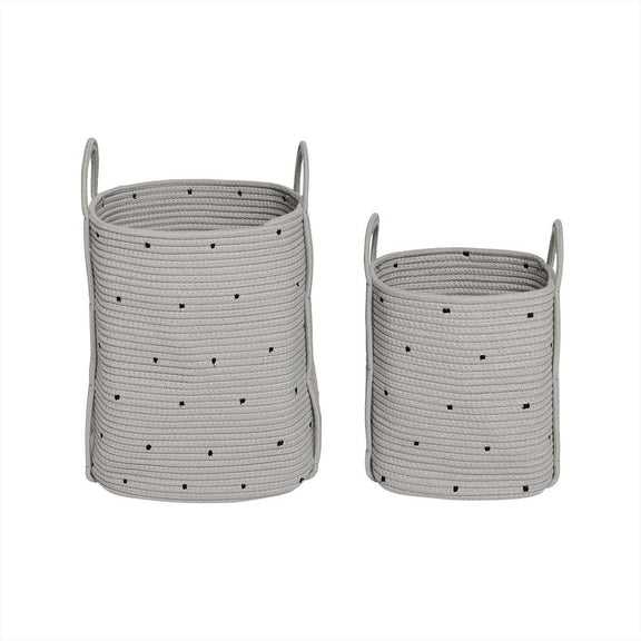 Dot Baumwollseilkörbe – 2er-Set von OYOY Living Design