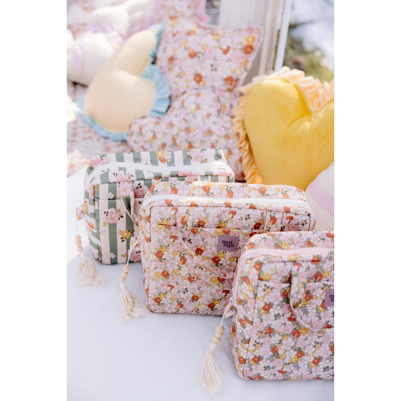 Kosmetiktaschen-Set „Frühlingsgarten“ – 2-teilig