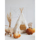 Tipi-Set „Shabby Chic“ mit Blättermatte „Weiß“