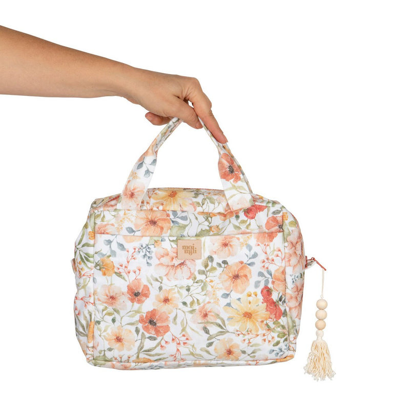 Kosmetiktasche „Flower Power“ – groß