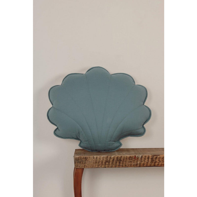 Leinen-Muschelkissen „Eye of the Sea“