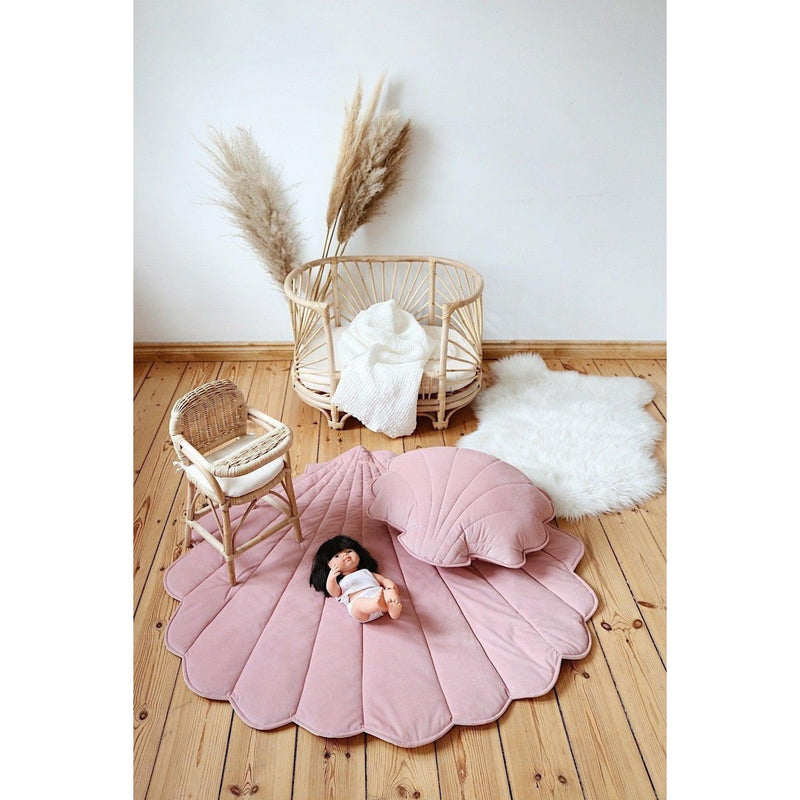 „Soft Pink“ Samt-Shell-Matte