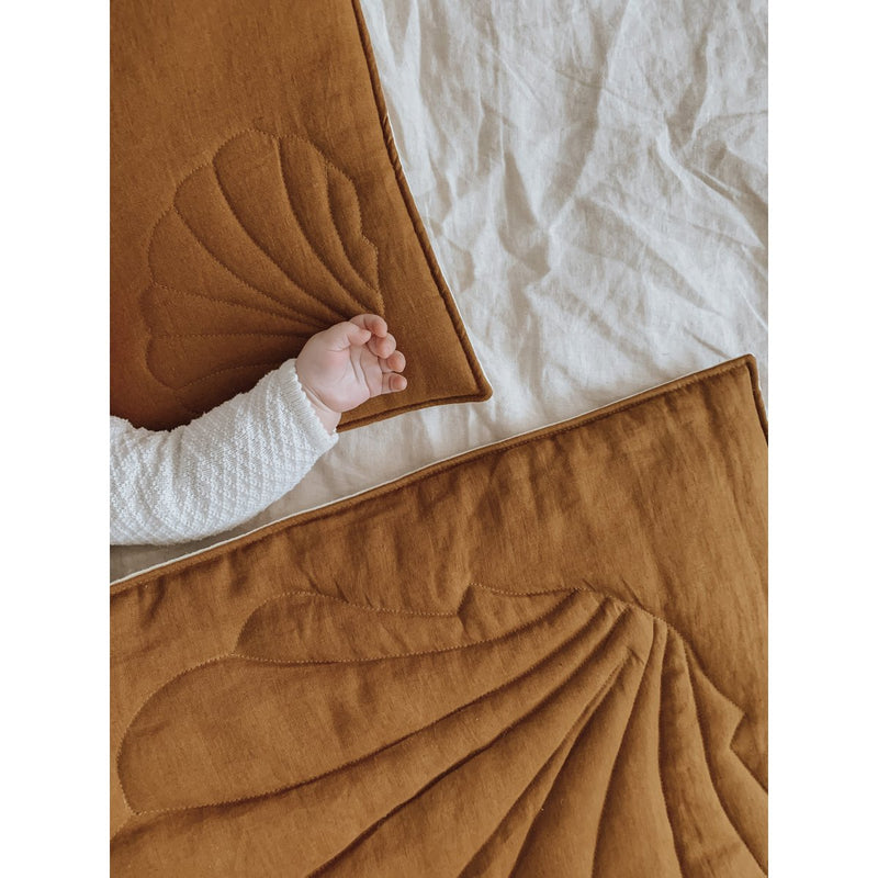 Leinen-Bettset „Caramel Shell“ – Large