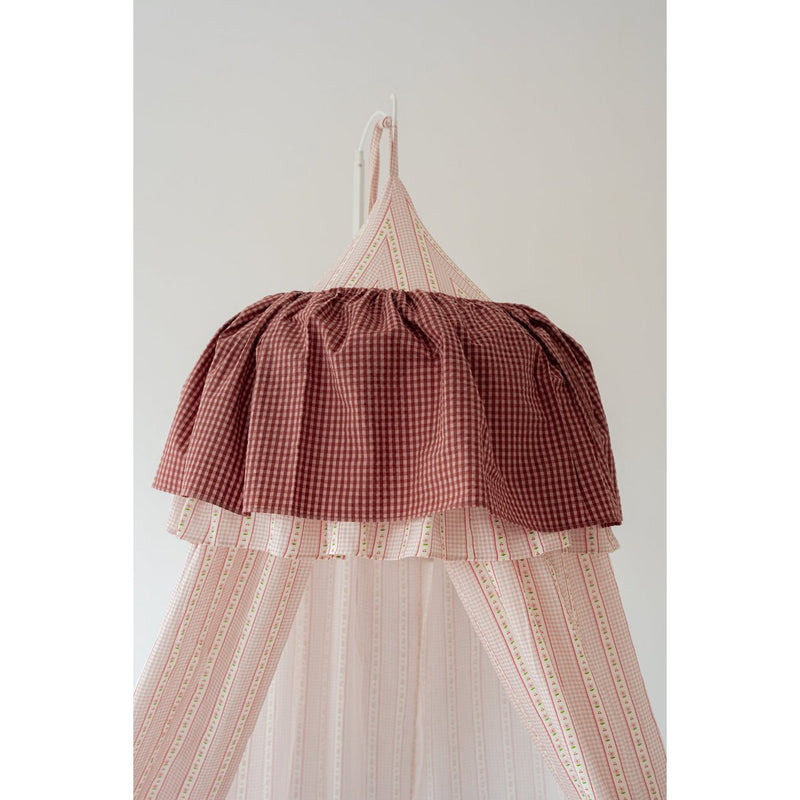 Musselin-Baldachin mit Rüschen „Vintage-Stil“