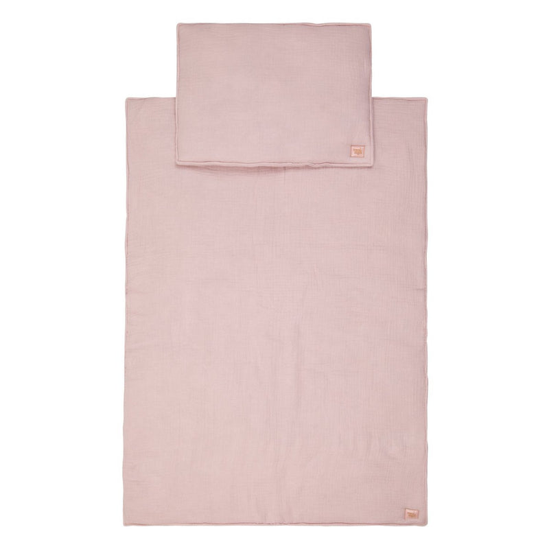 Musselin-Bettset „Baby Pink“