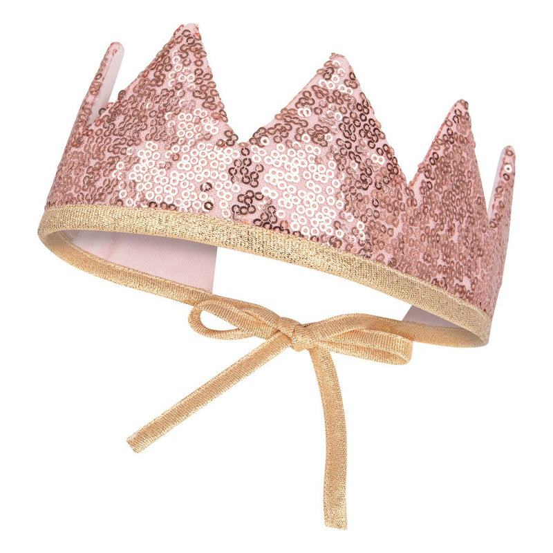 Märchenhaftes Zauberset mit Krone und Zauberstab „Rosa Pailletten“