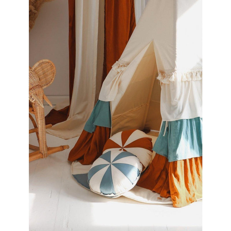 Patchwork-Kissen „Blue Candy“