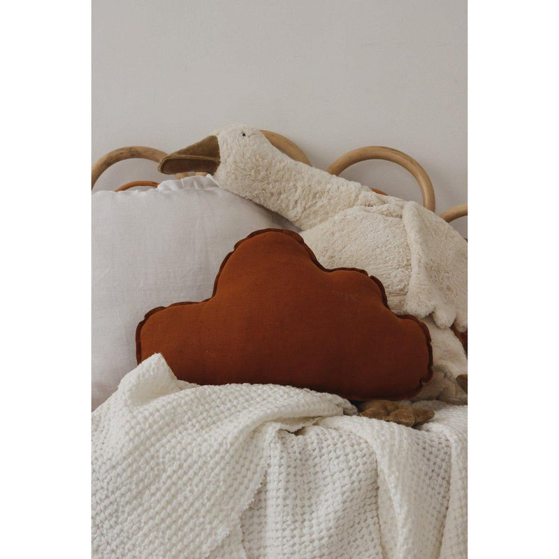 Wolkenkissen aus Leinen „Caramel“