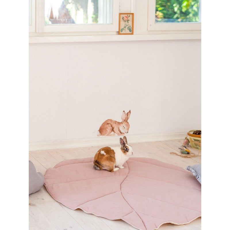 Leinenblattmatte „Powder Pink“