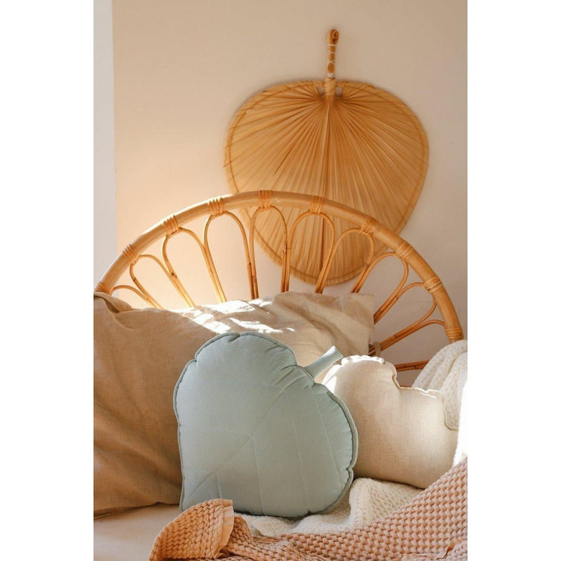 Samt-Blattkissen „Powder Mint“