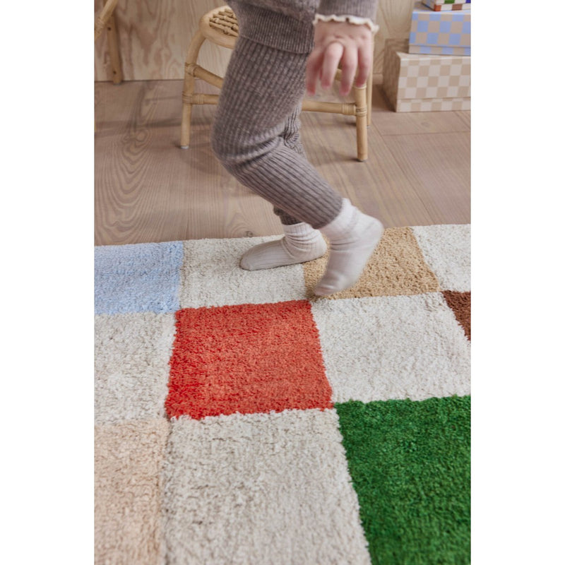 Schachbrett-Teppich – klein von OYOY MINI