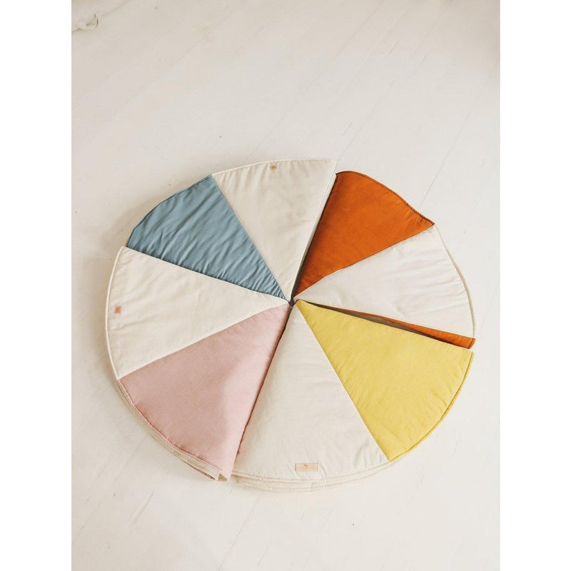 Runde Patchwork-Matte „Caramel Candy“