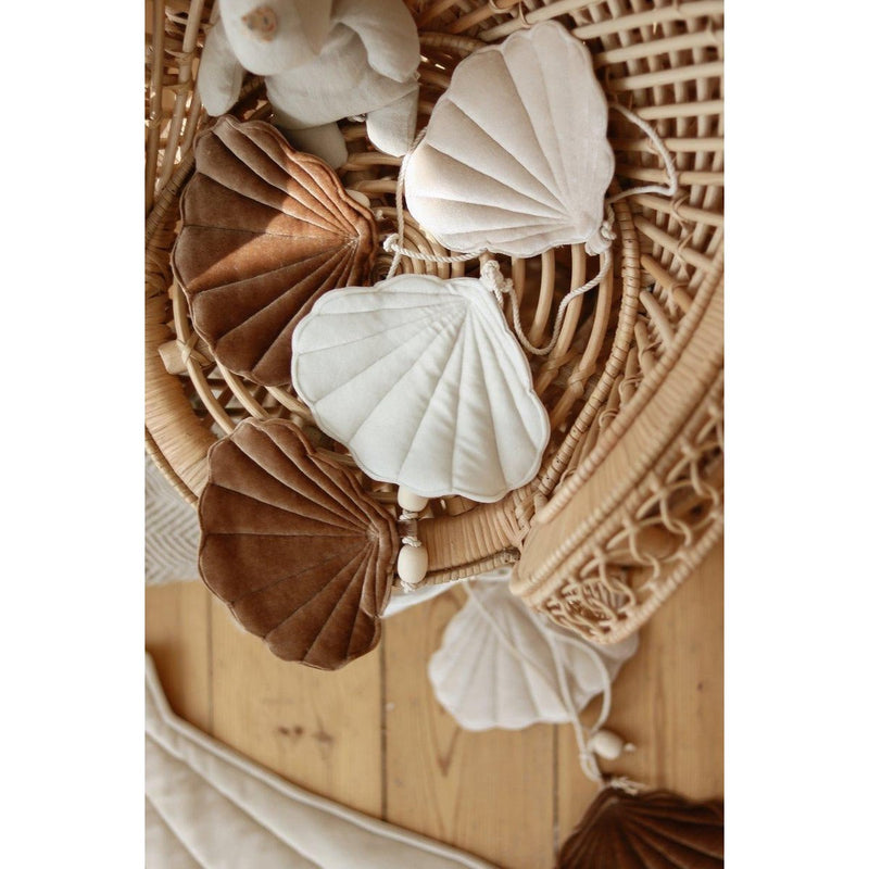 Samt-Girlande „Beige Pearl“