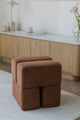 White Label Living Hocker Staple – Terrakotta im Wohnambiente