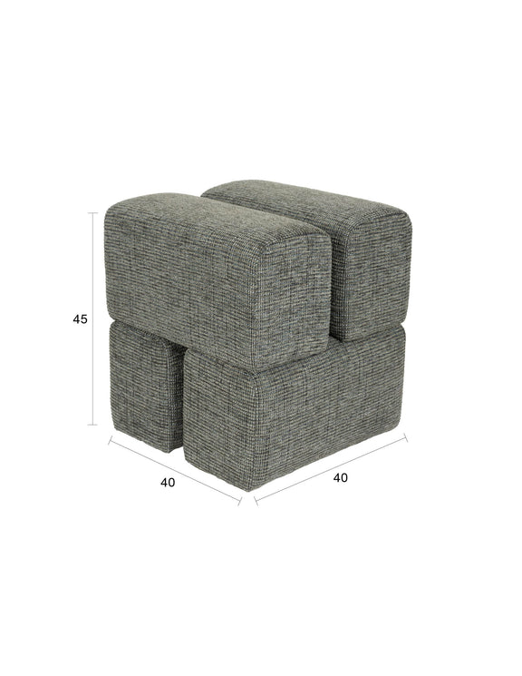 White Label Living Hocker Staple – Grün – Produktdarstellung
