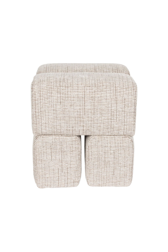 White Label Living Hocker Staple – Braun – weitere Produktansicht