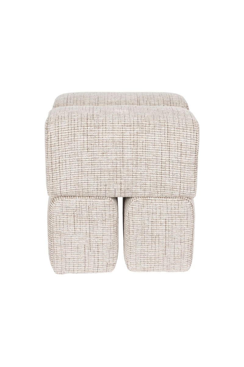 White Label Living Hocker Staple – Braun – weitere Produktansicht