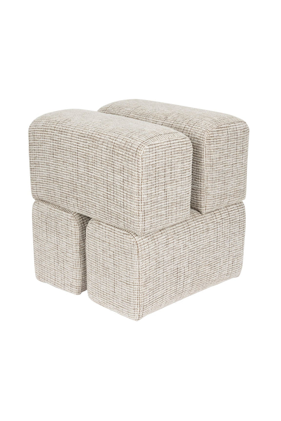 White Label Living Hocker Staple – Braun – weitere Produktansicht