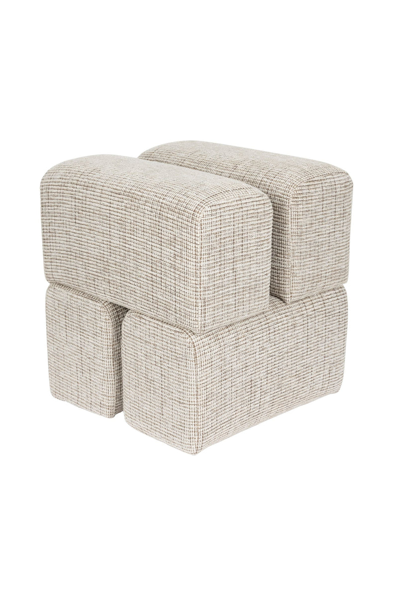 White Label Living Hocker Staple – Braun – weitere Produktansicht