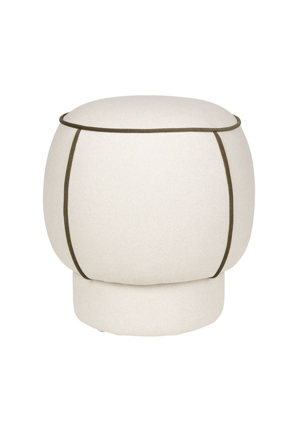 White Label Living Hocker Marina – Weiß – weitere Produktansicht