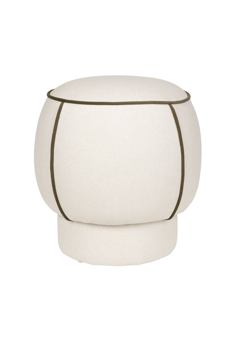 White Label Living Hocker Marina – Weiß – weitere Produktansicht
