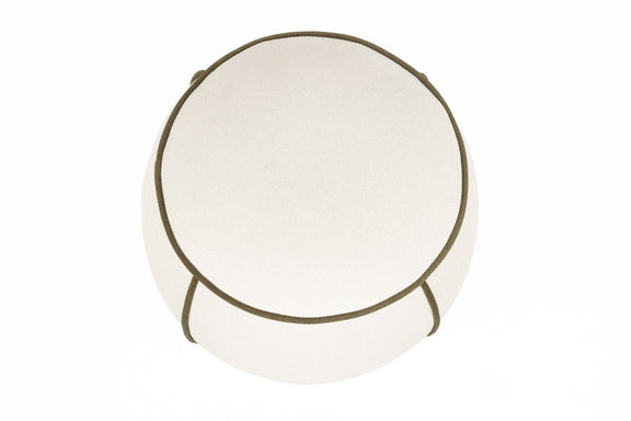 White Label Living Hocker Marina – Weiß – Detailansicht