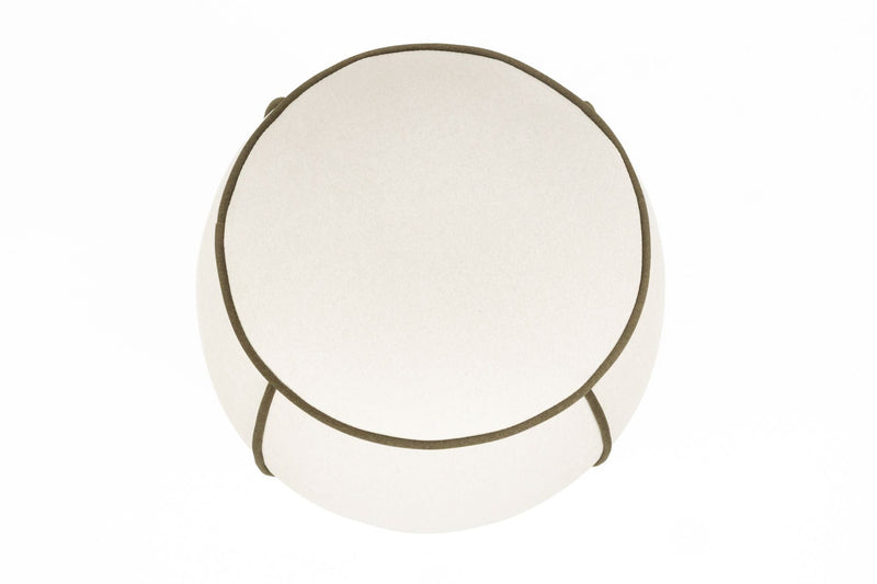 White Label Living Hocker Marina – Weiß – Detailansicht