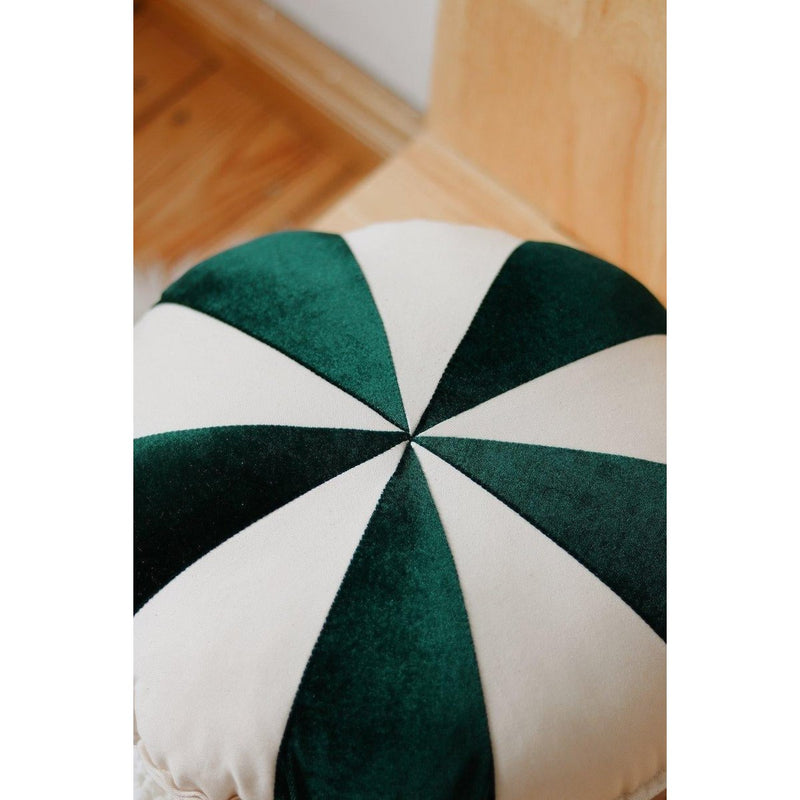 Samt-Candy-Kissen „Green Candy“