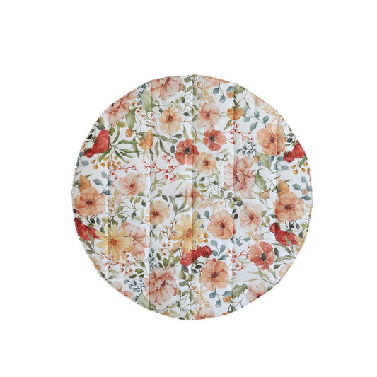 Moi Mili Runde Baumwollmatte „Flower Power“ – Produktfoto 2