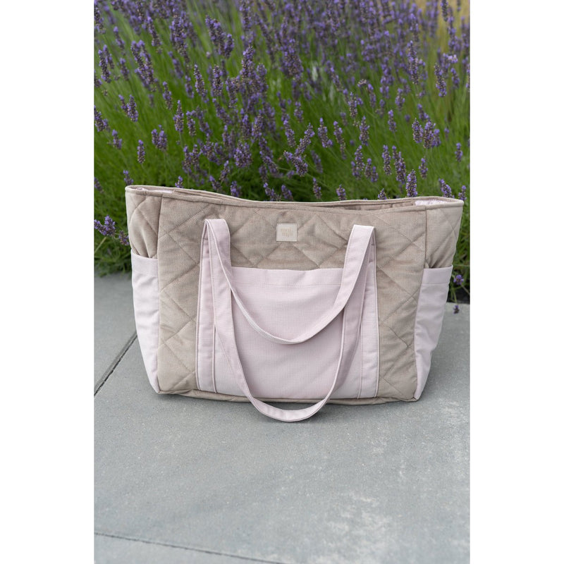 Samt-Reisetasche „Blush Beige“