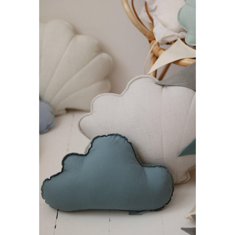 Wolkenkissen aus Leinen „Eye of the Sea“