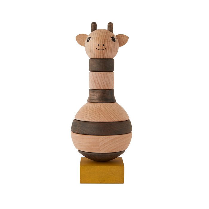 Stapelbare Giraffe aus Holz – Ø8,5 × H21,5 mm von OYOY MINI
