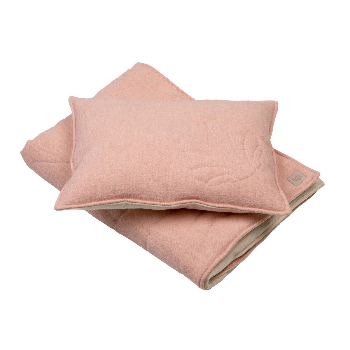 Leinen-Bettset „Powder Pink“