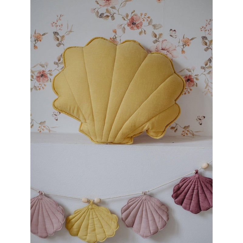 Leinengirlande „Marsala Shells“