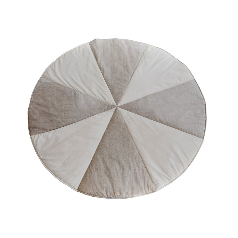 Runde Patchwork-Matte „Cream Candy“ – Ø 120 cm