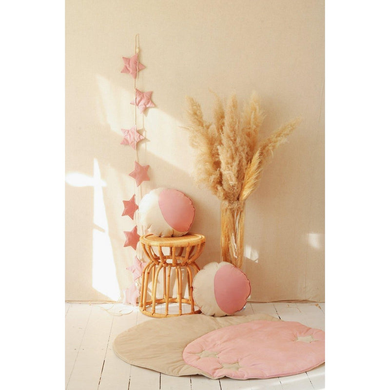 Samt-Sterngirlande „Soft Pink Dust“