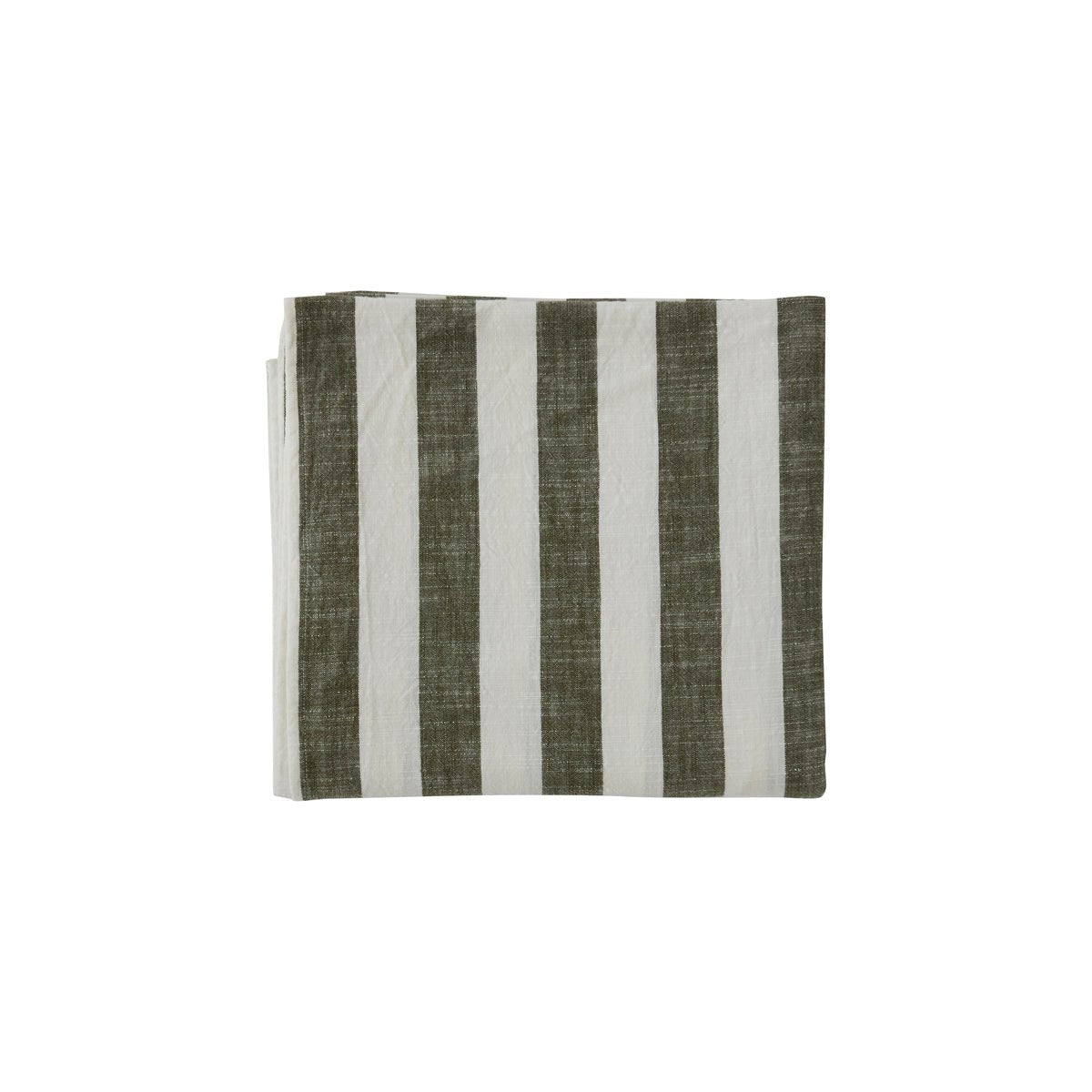 Gestreifte Tischdecke – 260 × 140 cm – Olive – H260 × B140 cm von OYOY Living Design