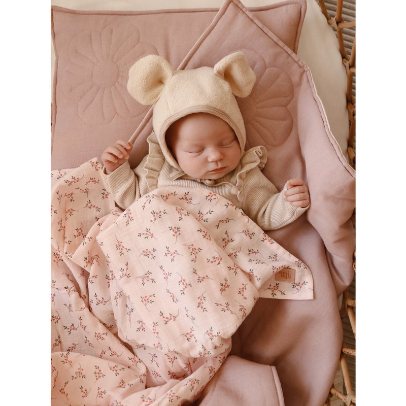 Leinen-Bettset „Bloom Powder Rose“